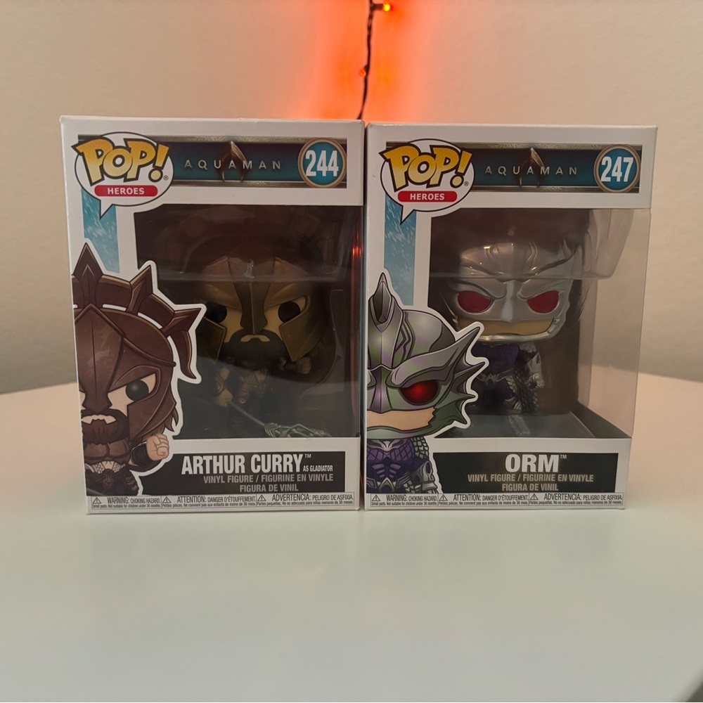 Arthur Curry & Orm Funko Pops (Aquaman)
